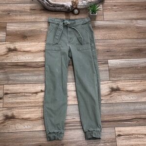 Hollister Army Green Faded Ultra High Rise Jogger Pants